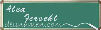 Alea Ferschl Visitenkarte